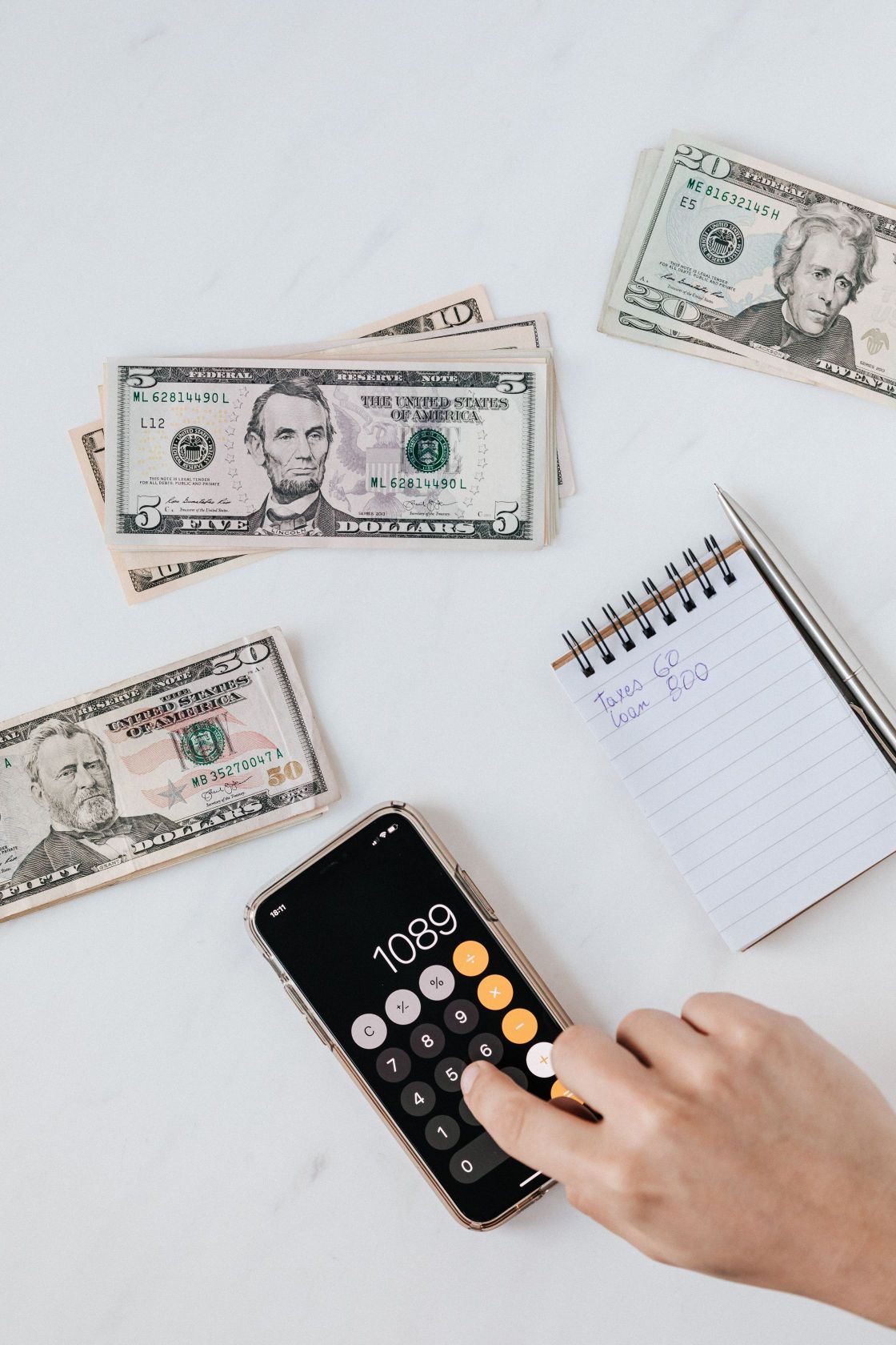 low income installment loan image of money and calculator