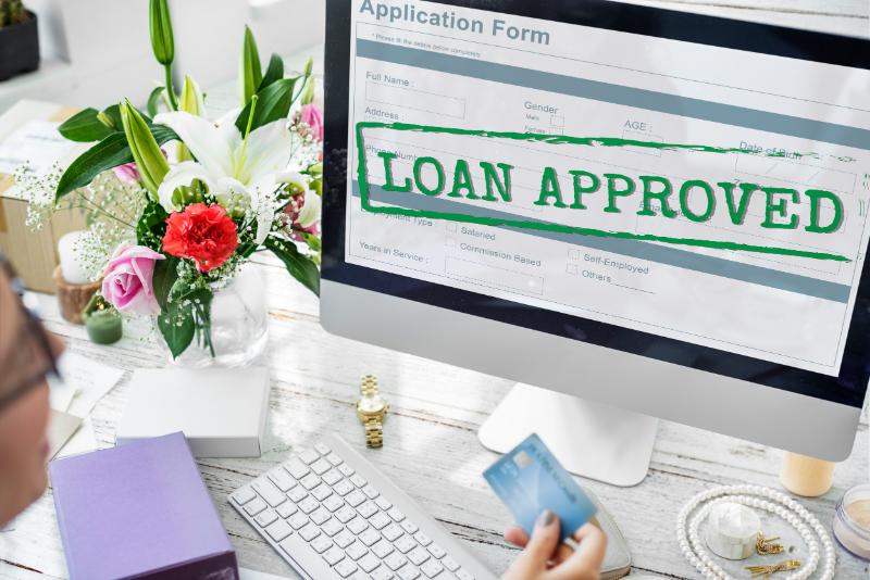 loan pre-approval image of laptop
